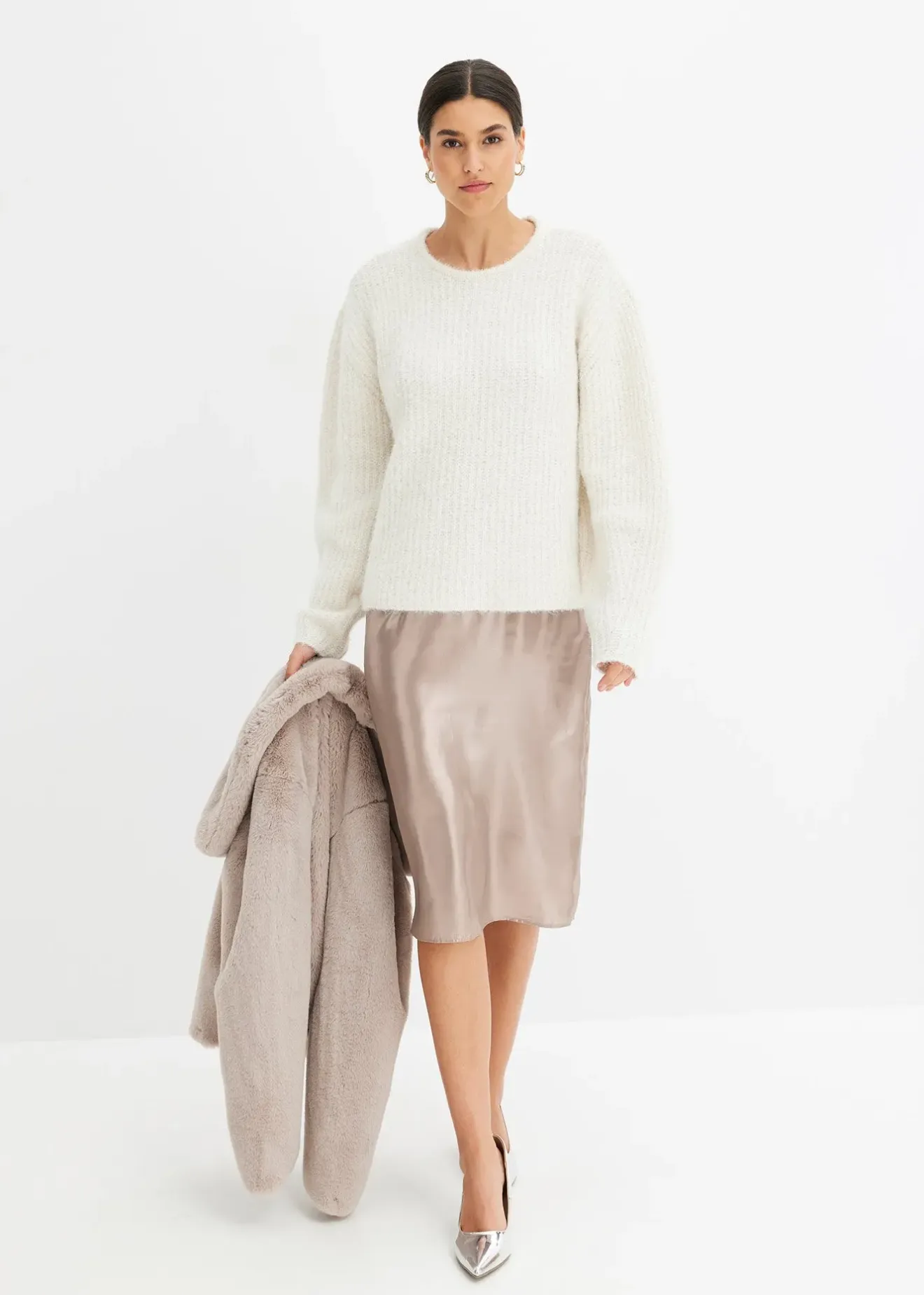 Femme bonprix Maille|Pulls & Gilets|Pull en grosse maille