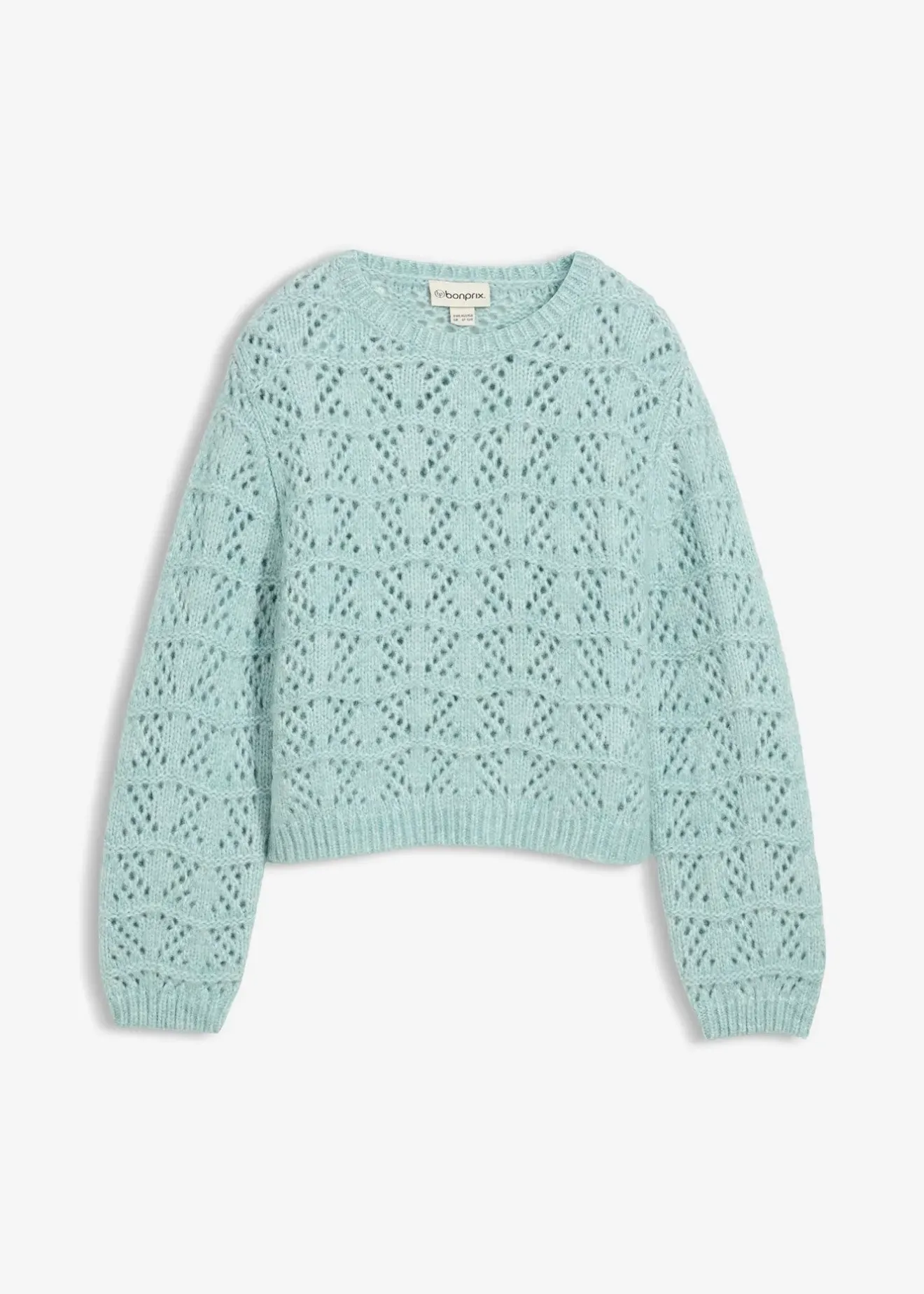 bonprix Pull en grosse maille à broderie ajourée|Enfant Vêtements Enfant|Filles 9-16 Ans·Pulls & Sweats