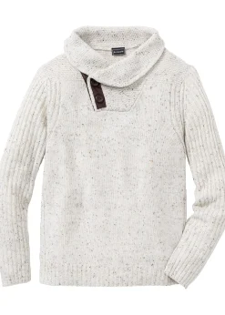 Homme bonprix Pulls & Gilets|Pull en grosse maille à col châle