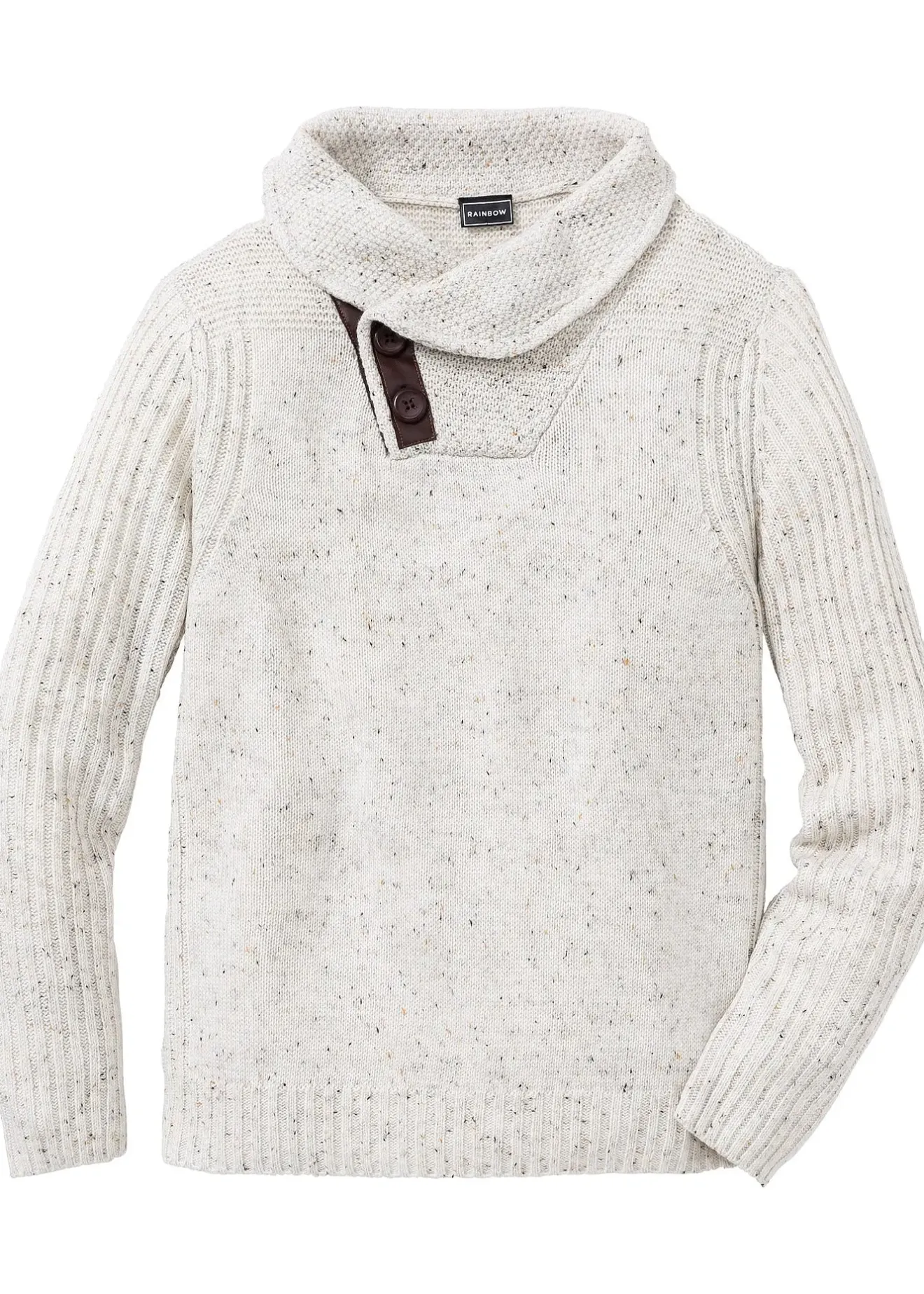 Homme bonprix Pulls & Gilets|Pull en grosse maille à col châle