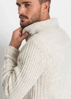 Homme bonprix Pulls & Gilets|Pull en grosse maille à col châle