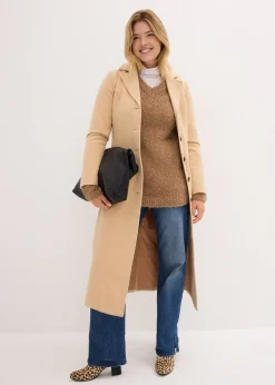 Femme bonprix Maille|Pulls & Gilets|Pull en grosse maille à col en V