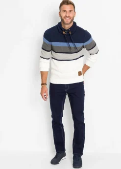 Homme bonprix Pulls & Gilets|Pull en grosse maille à col tube 100% coton