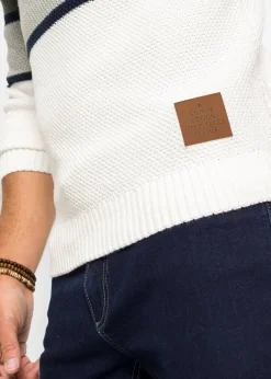 Homme bonprix Pulls & Gilets|Pull en grosse maille à col tube 100% coton