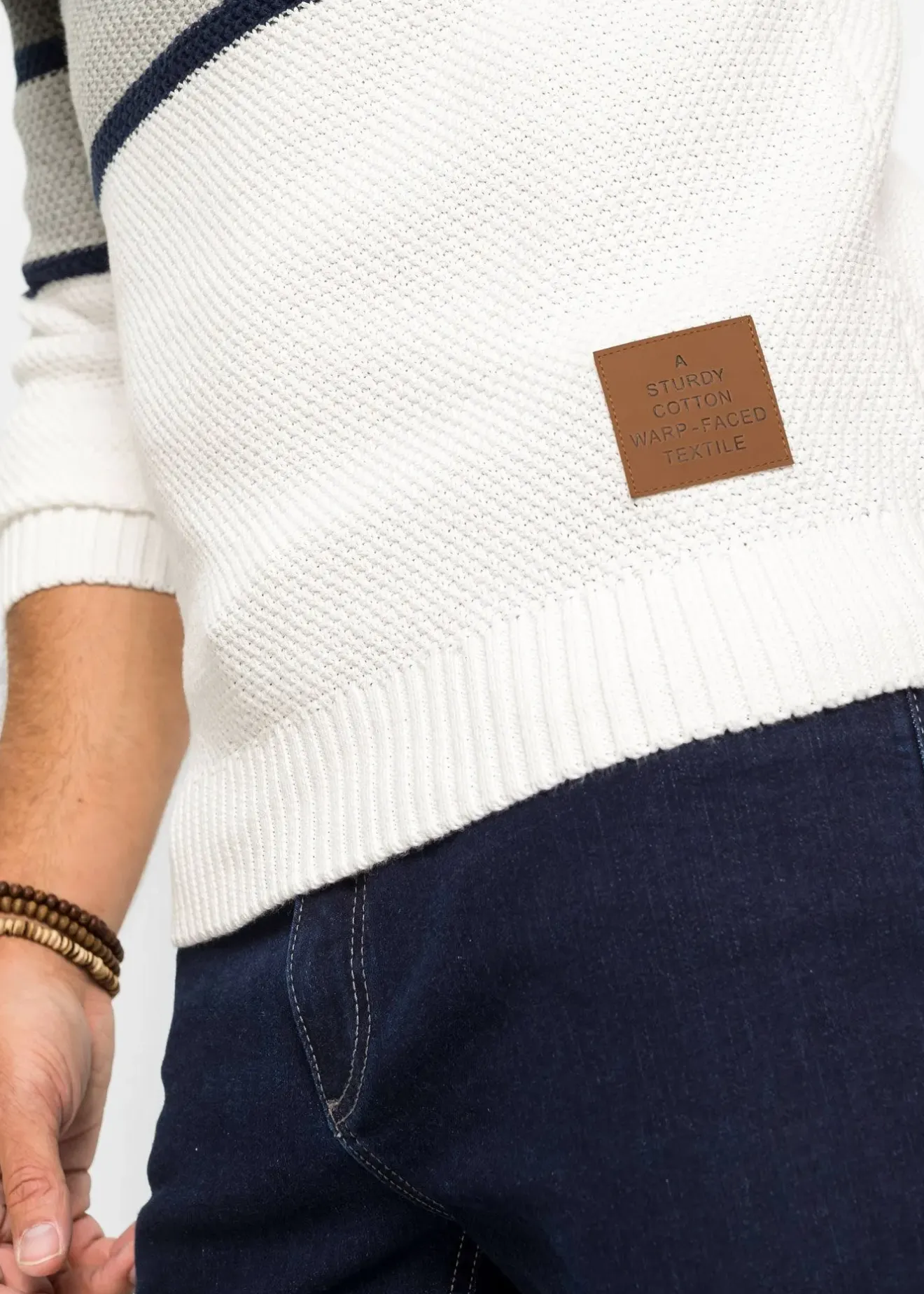 Homme bonprix Pulls & Gilets|Pull en grosse maille à col tube 100% coton