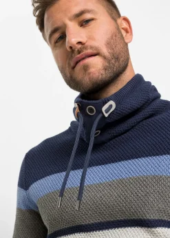 Homme bonprix Pulls & Gilets|Pull en grosse maille à col tube 100% coton