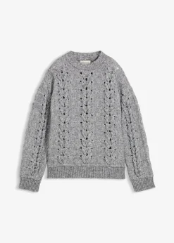 Femme bonprix Maille|Pulls & Gilets|Pull en grosse maille à motif torsadé