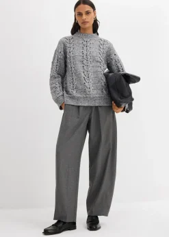 Femme bonprix Maille|Pulls & Gilets|Pull en grosse maille à motif torsadé