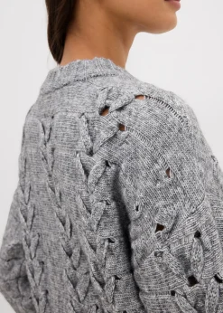 Femme bonprix Maille|Pulls & Gilets|Pull en grosse maille à motif torsadé