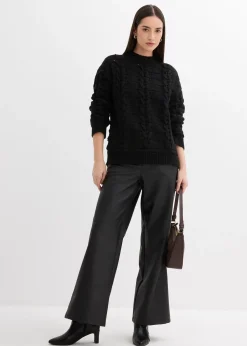 Femme bonprix Maille|Pulls & Gilets|Pull en grosse maille à motif torsadé