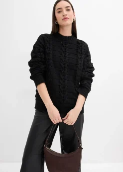 Femme bonprix Maille|Pulls & Gilets|Pull en grosse maille à motif torsadé