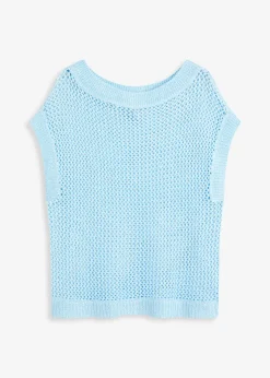 Femme bonprix Maille|Pulls & Gilets|Pull en grosse maille ajourée avec fil brillant