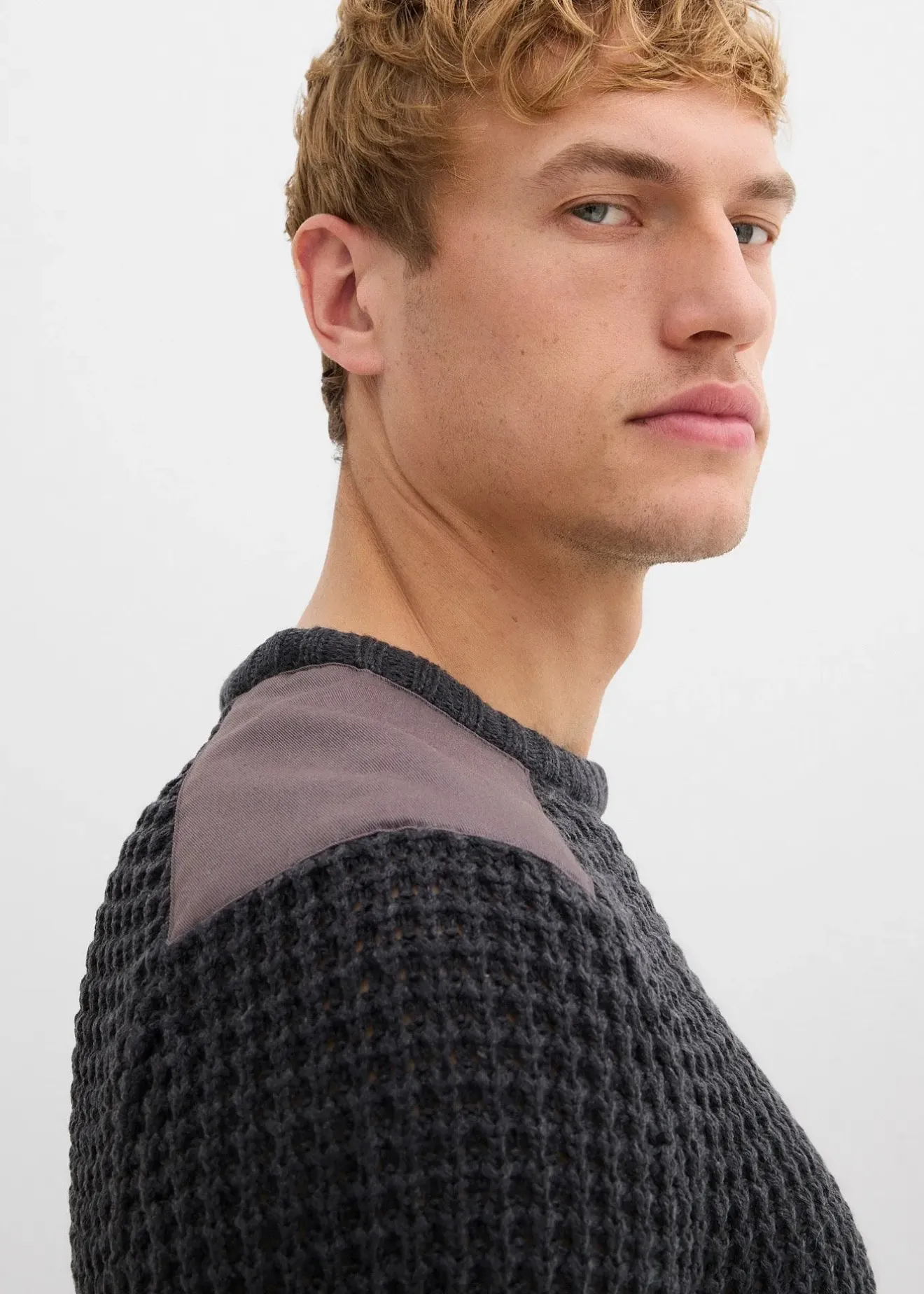 bonprix Pull en grosse maille avec poche à rabat|Homme Pulls & Gilets