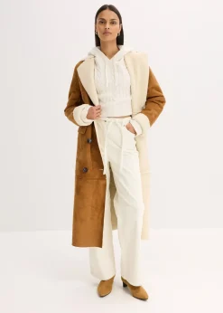 Femme bonprix Maille|Pulls & Gilets|Pull en grosse maille avec capuche