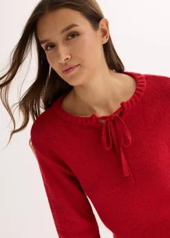 Femme bonprix Maille|Pulls & Gilets|Pull en grosse maille avec lien à nouer