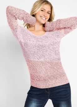 Femme bonprix Maille|Pulls & Gilets|Pull en grosse maille avec dégradé de couleur