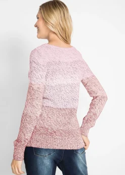 Femme bonprix Maille|Pulls & Gilets|Pull en grosse maille avec dégradé de couleur