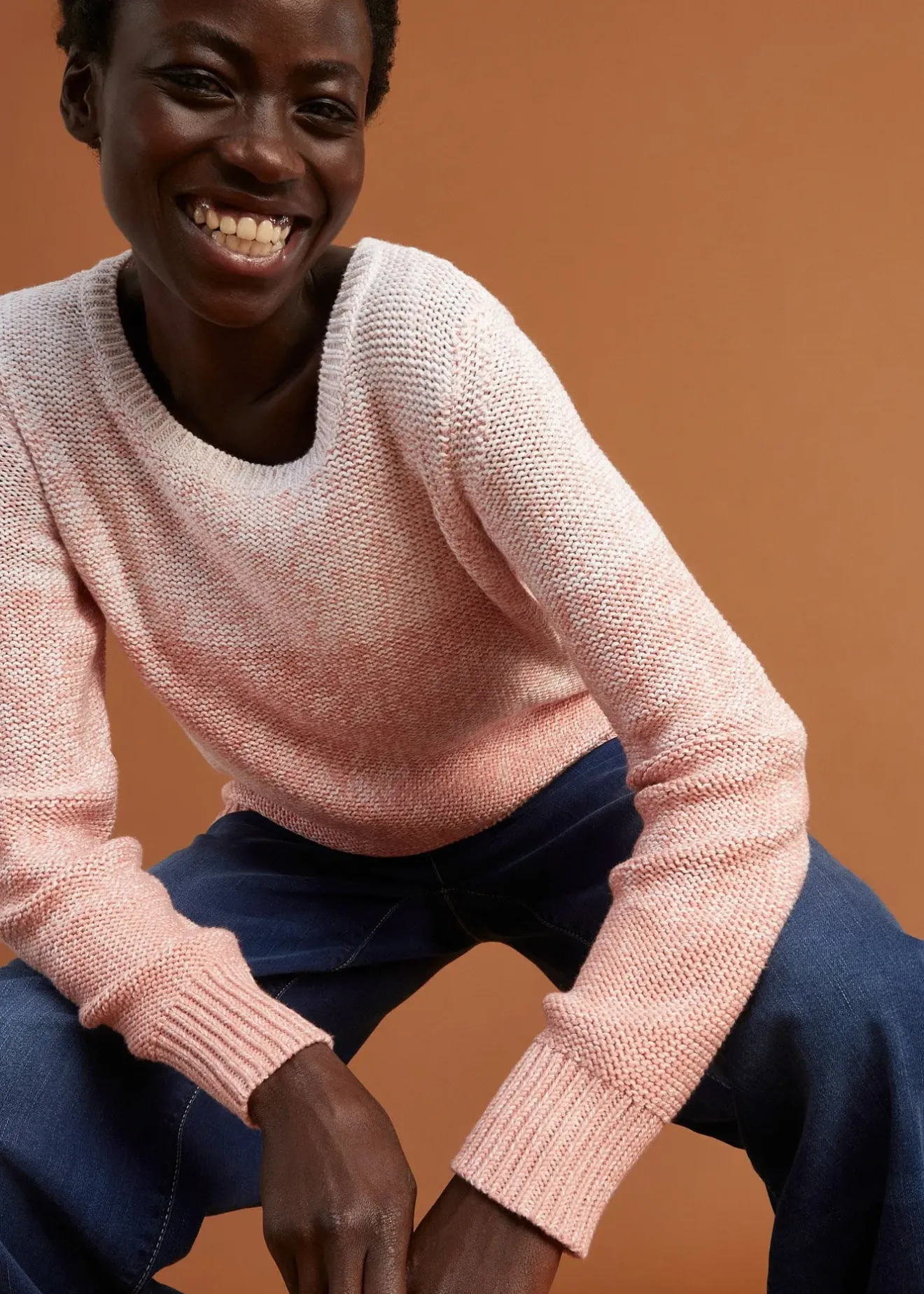 Femme bonprix Maille|Pulls & Gilets|Pull en grosse maille avec dégradé de couleur