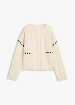 bonprix Pull en grosse maille torsadée|Femme Maille|Pulls & Gilets