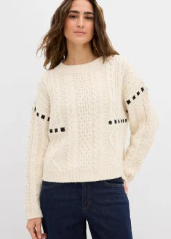 bonprix Pull en grosse maille torsadée|Femme Maille|Pulls & Gilets