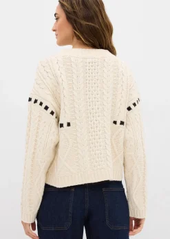 bonprix Pull en grosse maille torsadée|Femme Maille|Pulls & Gilets