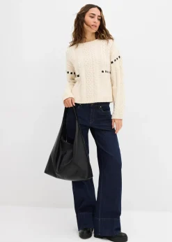 bonprix Pull en grosse maille torsadée|Femme Maille|Pulls & Gilets