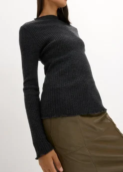 Femme bonprix Maille|Premium|Pull en laine mérinos