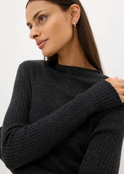 Femme bonprix Maille|Premium|Pull en laine mérinos