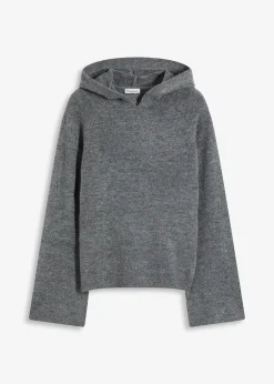 bonprix Pull en maille à capuche|Femme Maille|Pulls & Gilets