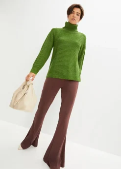 Femme bonprix Maille|Pulls & Gilets|Pull en maille à col roulé