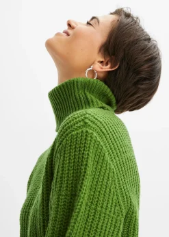 Femme bonprix Maille|Pulls & Gilets|Pull en maille à col roulé