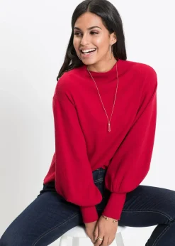 Femme bonprix Maille|Pulls & Gilets|Pull en maille à manches ballon