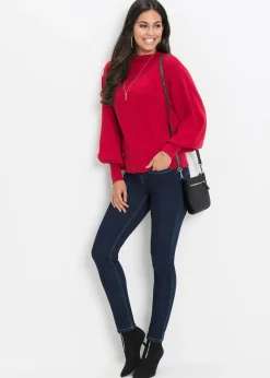 Femme bonprix Maille|Pulls & Gilets|Pull en maille à manches ballon