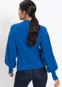 Femme bonprix Maille|Pulls & Gilets|Pull en maille à manches ballon