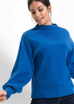 Femme bonprix Maille|Pulls & Gilets|Pull en maille à manches ballon