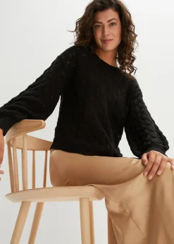 Femme bonprix Maille|Pulls & Gilets|Pull en maille ajourée