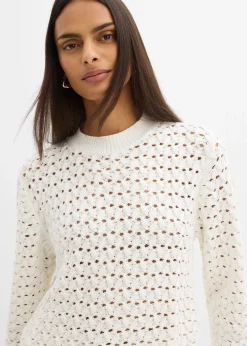 Femme bonprix Maille|Pulls & Gilets|Pull en maille ajourée