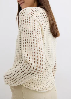 Femme bonprix Maille|Pulls & Gilets|Pull en maille ajourée