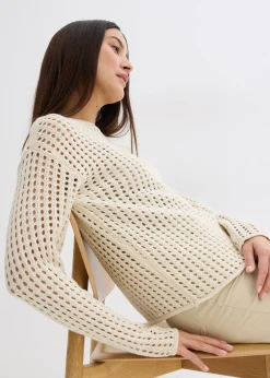 Femme bonprix Maille|Pulls & Gilets|Pull en maille ajourée