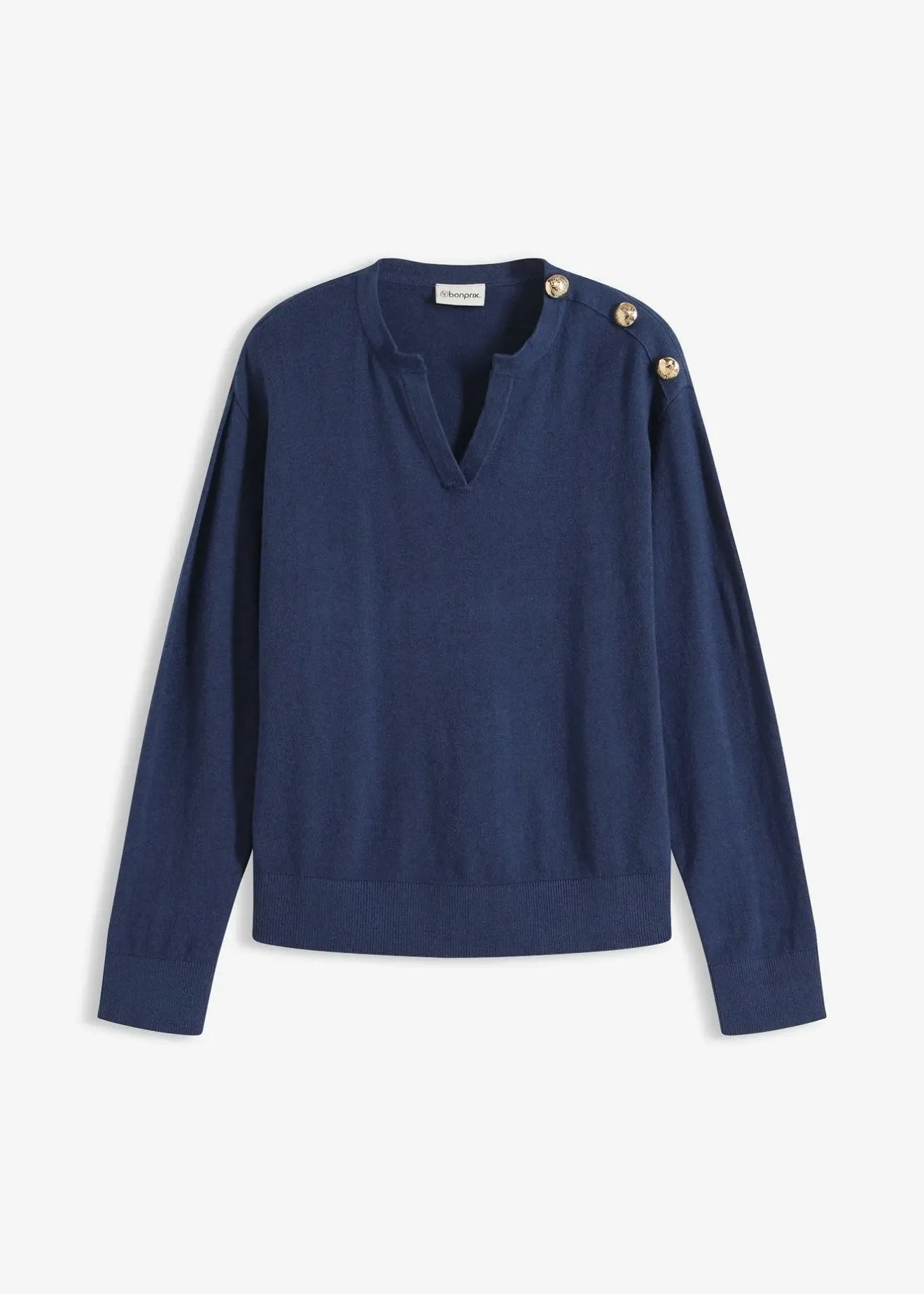 Femme bonprix Maille|Pulls & Gilets|Pull en maille avec boutons