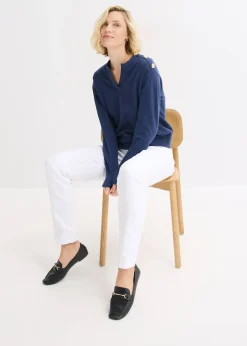 Femme bonprix Maille|Pulls & Gilets|Pull en maille avec boutons