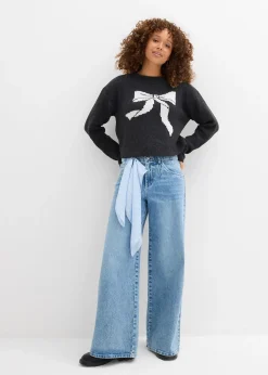 bonprix Pull en maille avec nœud|Femme Maille|Pulls & Gilets