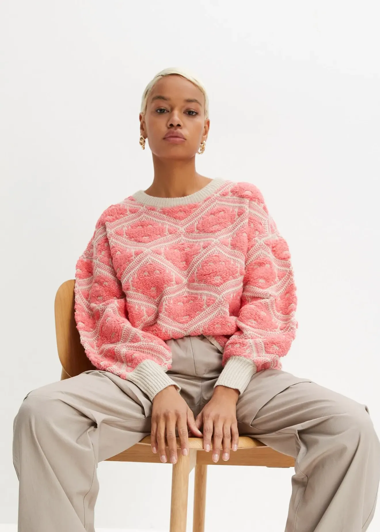 Femme bonprix Maille|Pulls & Gilets|Pull en maille boxy