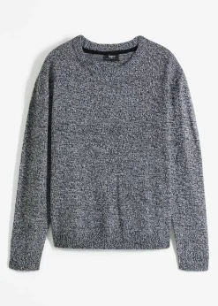 Femme bonprix Maille|Pulls & Gilets|Pull en maille chinée à col rond