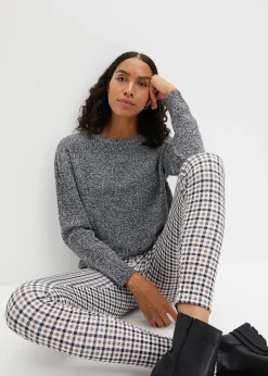 Femme bonprix Maille|Pulls & Gilets|Pull en maille chinée à col rond