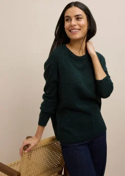 bonprix Pull en maille chinée à col rond|Femme Maille|Pulls & Gilets