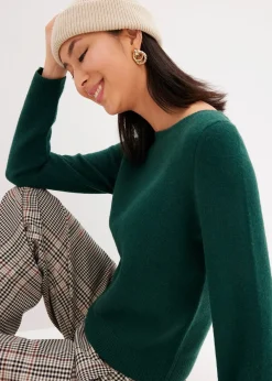 Femme bonprix Maille|Pulls & Gilets|Pull en maille col bateau