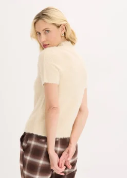 Femme bonprix Maille|Pulls & Gilets|Pull en maille poilue