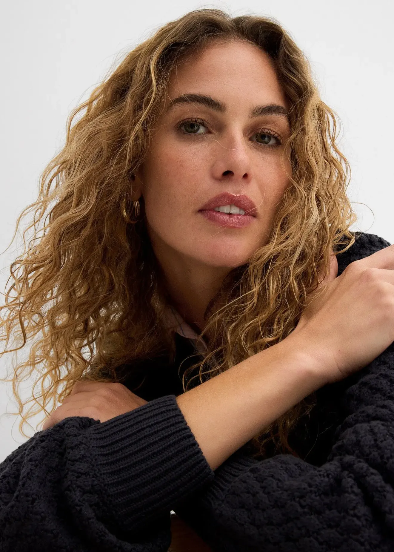 Femme bonprix Maille|Pulls & Gilets|Pull en maille texturée de coton mélangé