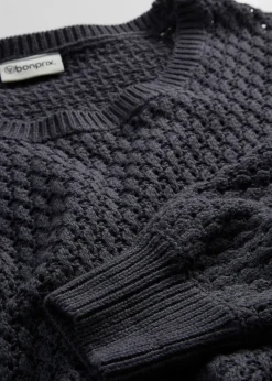 Femme bonprix Maille|Pulls & Gilets|Pull en maille texturée de coton mélangé